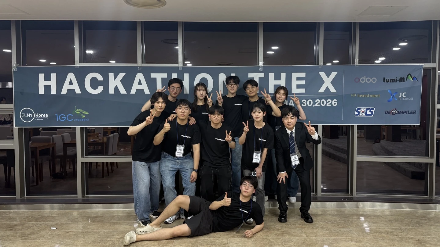 The staff after Hackathon the X 2026
